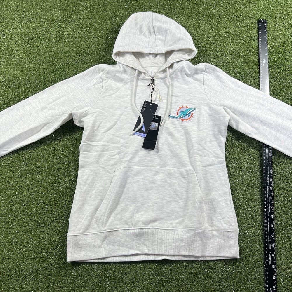 Antigua Women's Miami Dolphins Action 1/2 Zip Hoodie NWT Size M